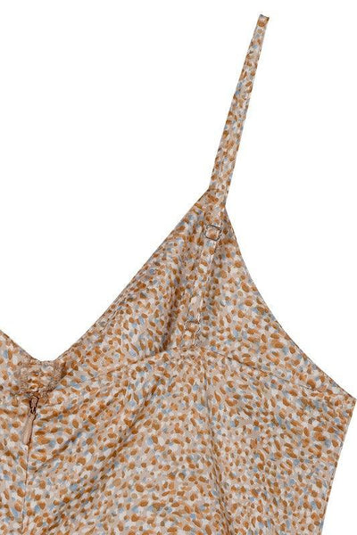 Leopard Satin Mini Dress - Miss Satin
