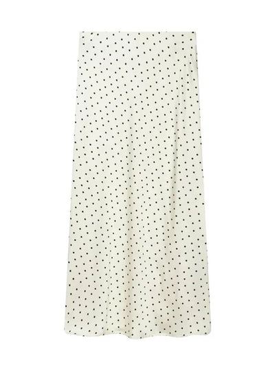 Fluid Bias-Cut Midi Satin Skirt