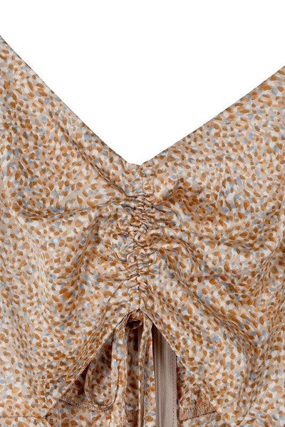 Leopard Satin Mini Dress - Miss Satin