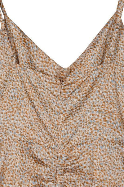 Leopard Satin Mini Dress - Miss Satin