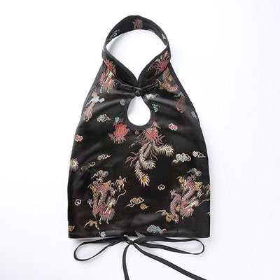 Chinese Satin Crop Top - Miss Satin