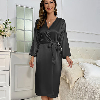 Satin Wrap Robe