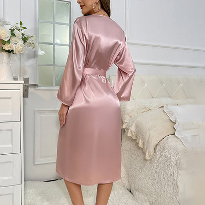 Satin Wrap Robe