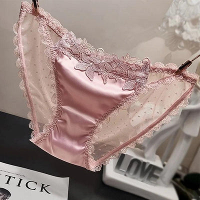 Satin Lace Panties - Miss Satin