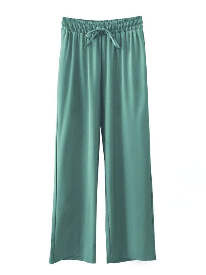 Emerald Green Satin Pants - Miss Satin