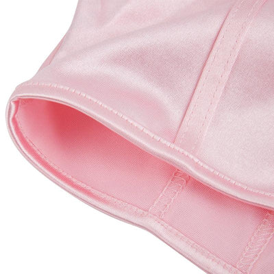 Pink Satin Corset Top - Miss Satin