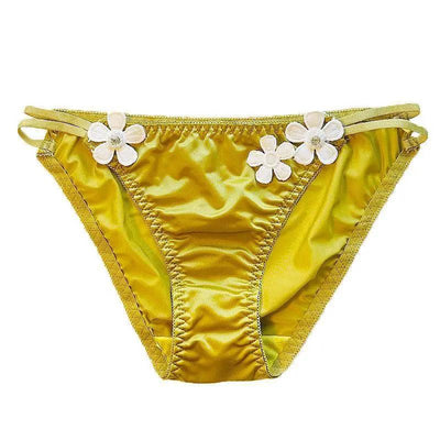 Floral Satin Panties - Miss Satin