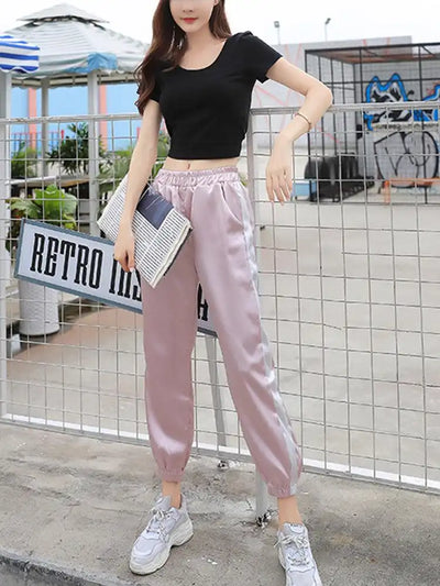 Satin Jogger Pants