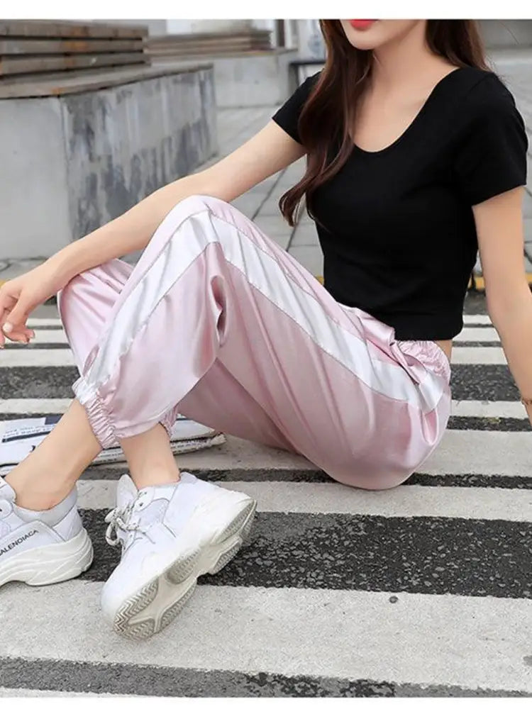 Satin Jogger Pants