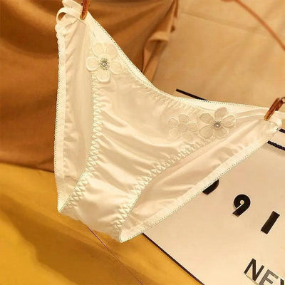 Floral Satin Panties - Miss Satin
