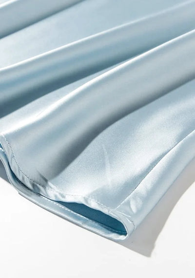 super light blue satin