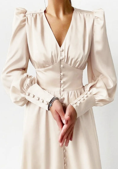 Beige Maxi Dress women