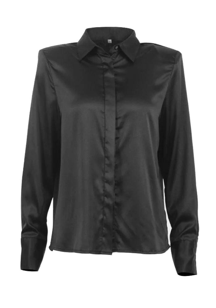 Black Button Up Blouse