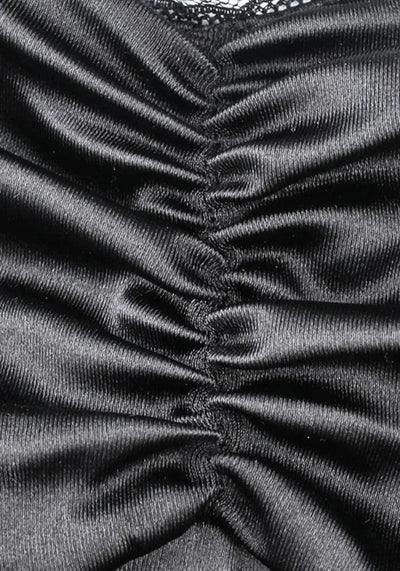 black satin clothing