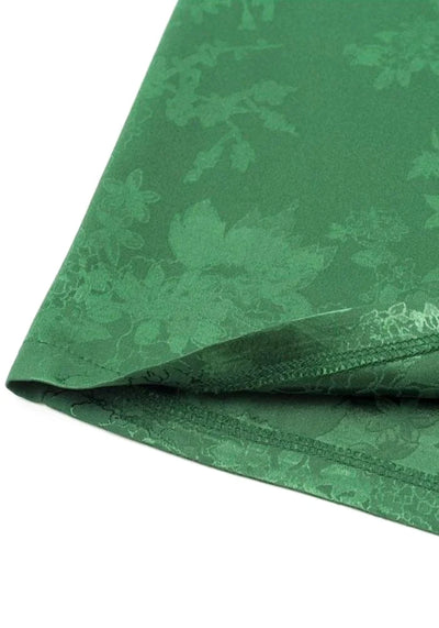 dark green satin