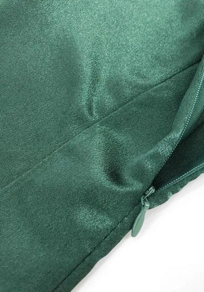 Emerald Green Satin Bridesmaid Dresses