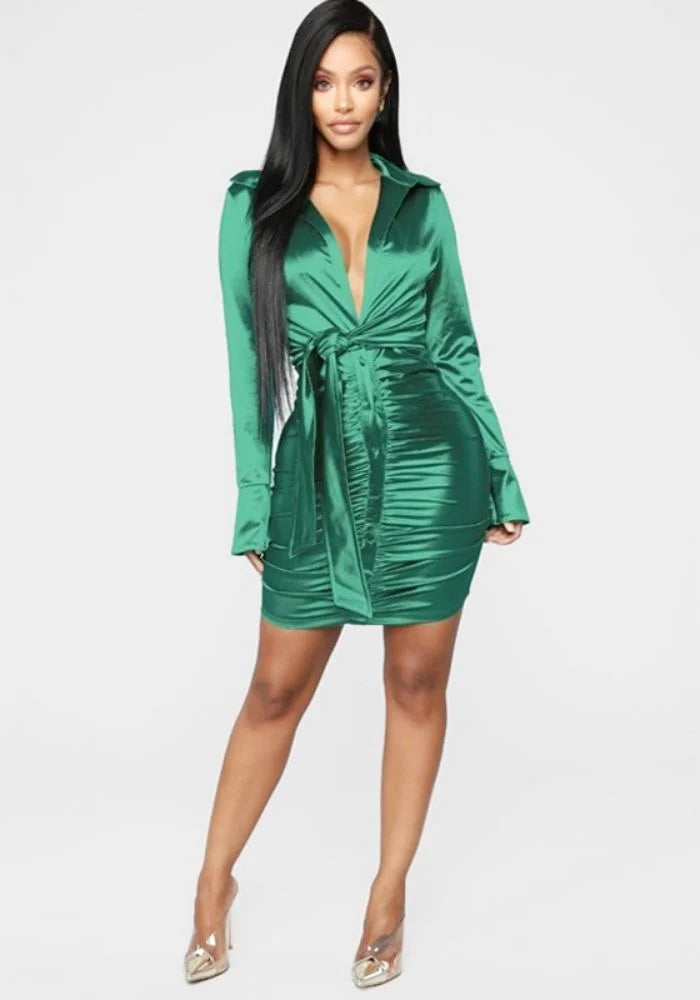 Green Wrap Dress