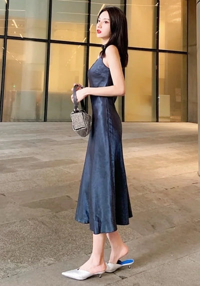 Navy Blue Bridesmaid Dress