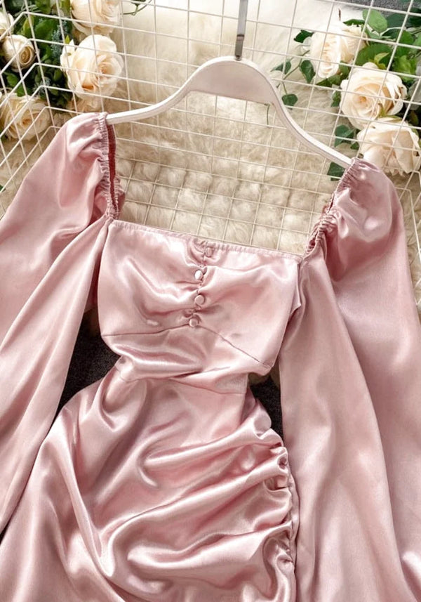 Pink Long Satin Dress Fuchsia Satin Maxi Evening Gown FREYA UNDRESS Pink Long Satin Dress Fuchsia Satin Maxi Evening Gown FREYA UNDRESS