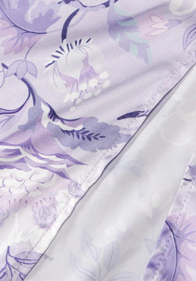 Purple Long Dress floral
