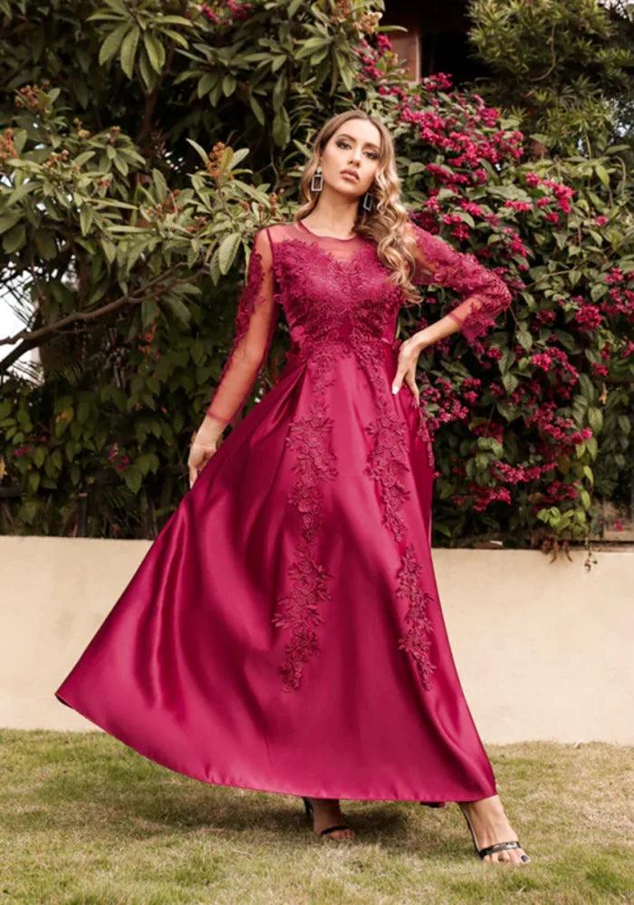 6 designs 3 length Pink Sequins Satin Dress - OneSimpleGown.com