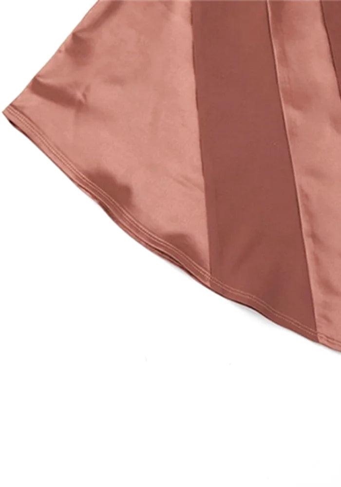 Short Brown Satin Dress | Miss Satin Short Brown Satin Dress | Miss Satin