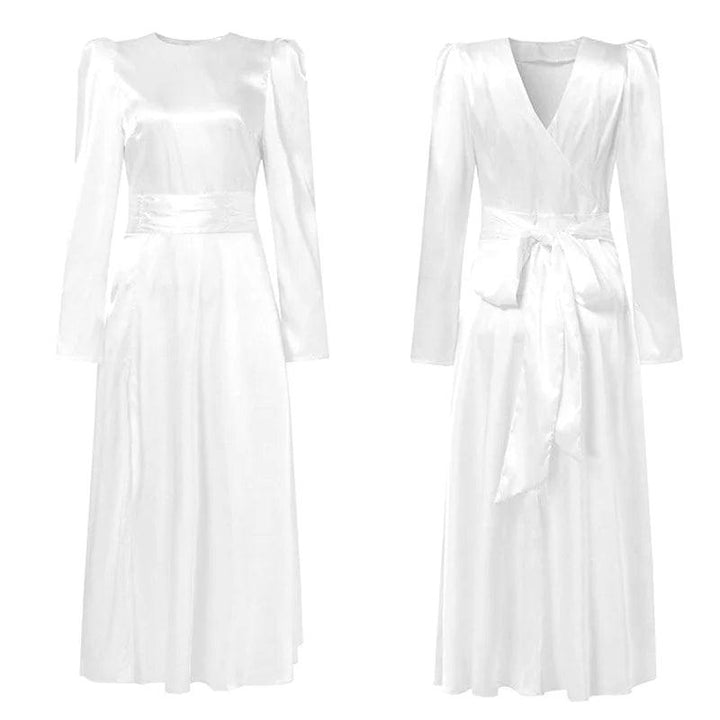 dress in white style for women