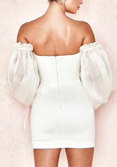 White Dress With Sleeves