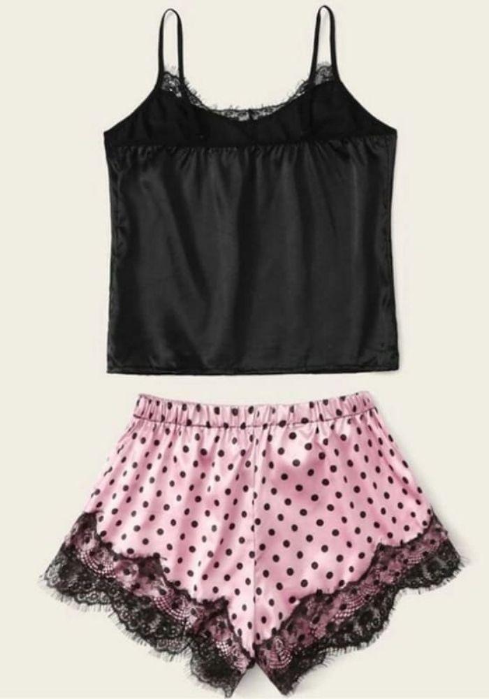 Polka Dot Satin Pajama