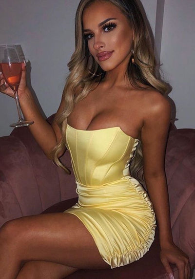 Yellow Cocktail Dress