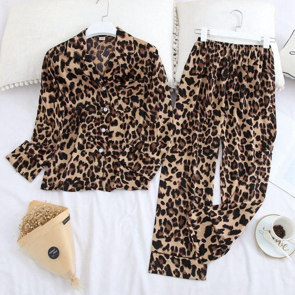 Leopard Satin Pajama