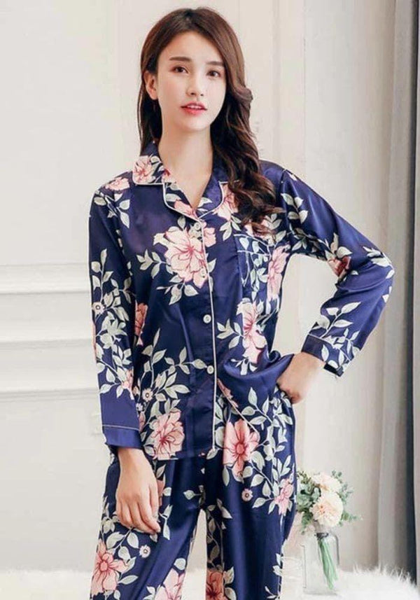 Floral Satin Pajama