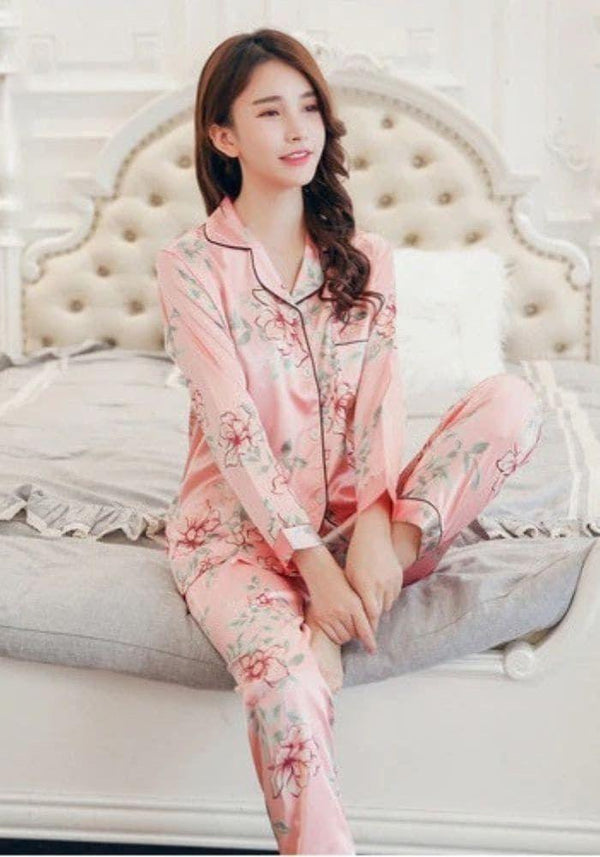 Pink Satin Pajama