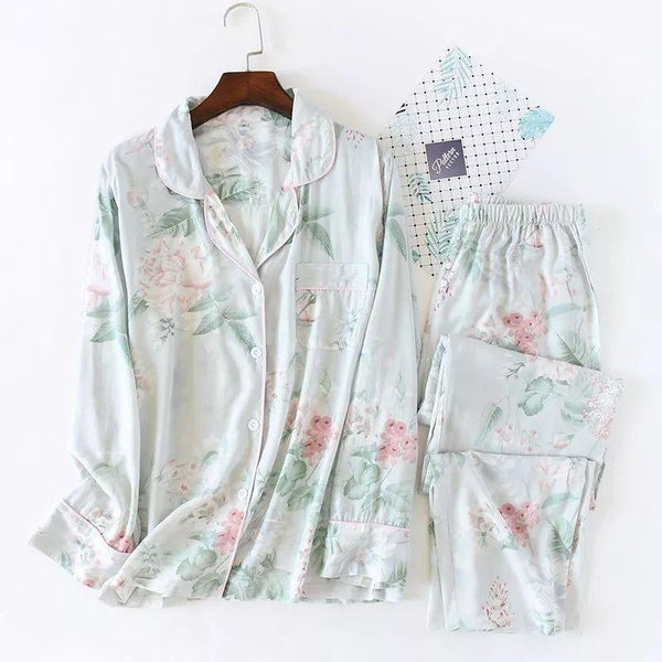 Satin Floral Pajama Set