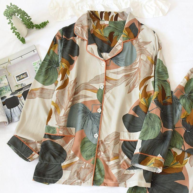 Satin Pajama Set Women