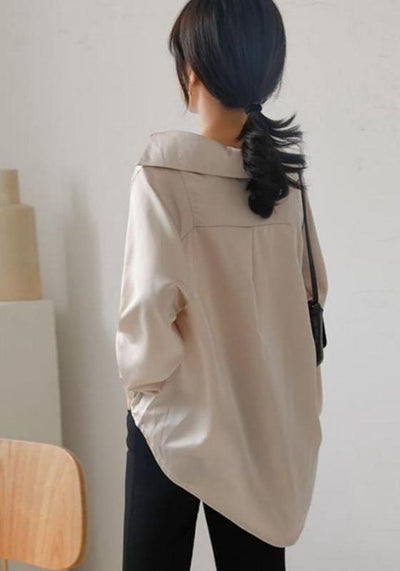 Cream Satin Blouse
