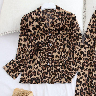 Leopard Satin Pajama