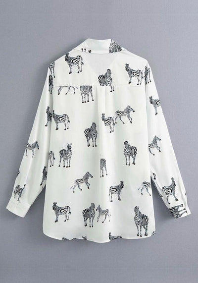 Zebra Print Blouse
