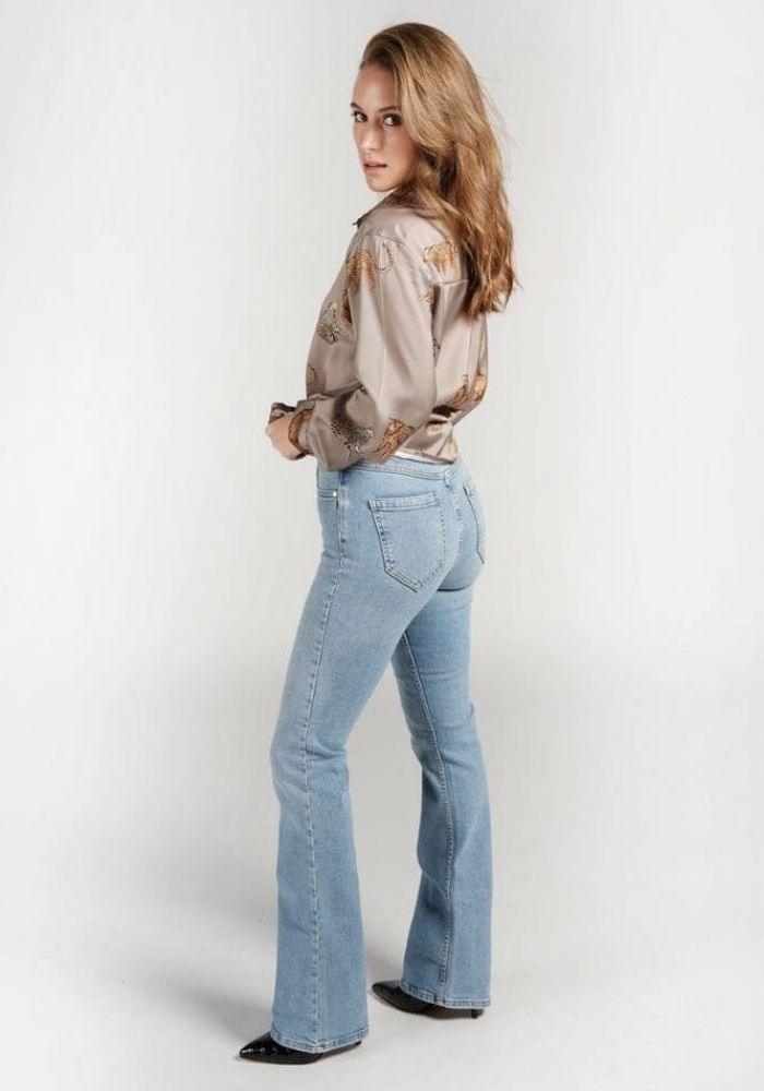 Light Brown Satin Blouse