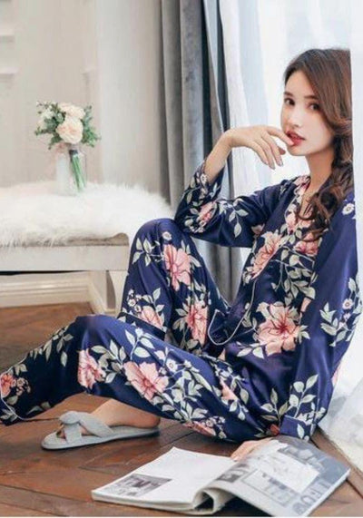 Floral Satin Pajama