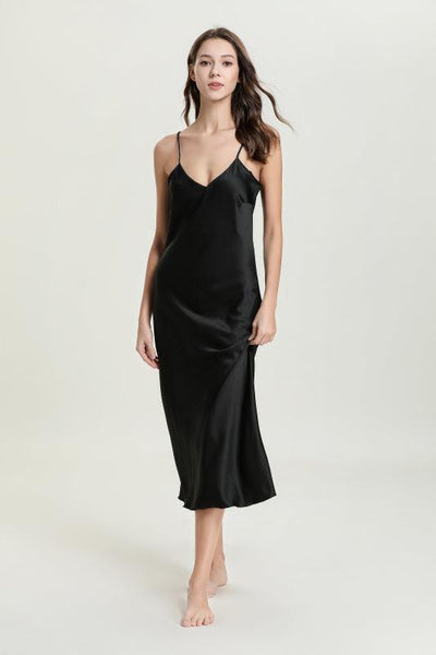 Long Satin Nightgown - Miss Satin