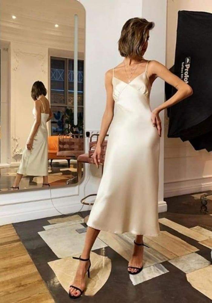 maxi white dress sexy